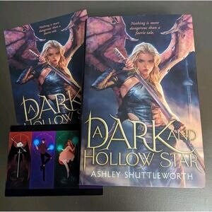 A Dark and Hollow Star by Ashley Shuttleworth Illumicrate Signed Sprayed Edges